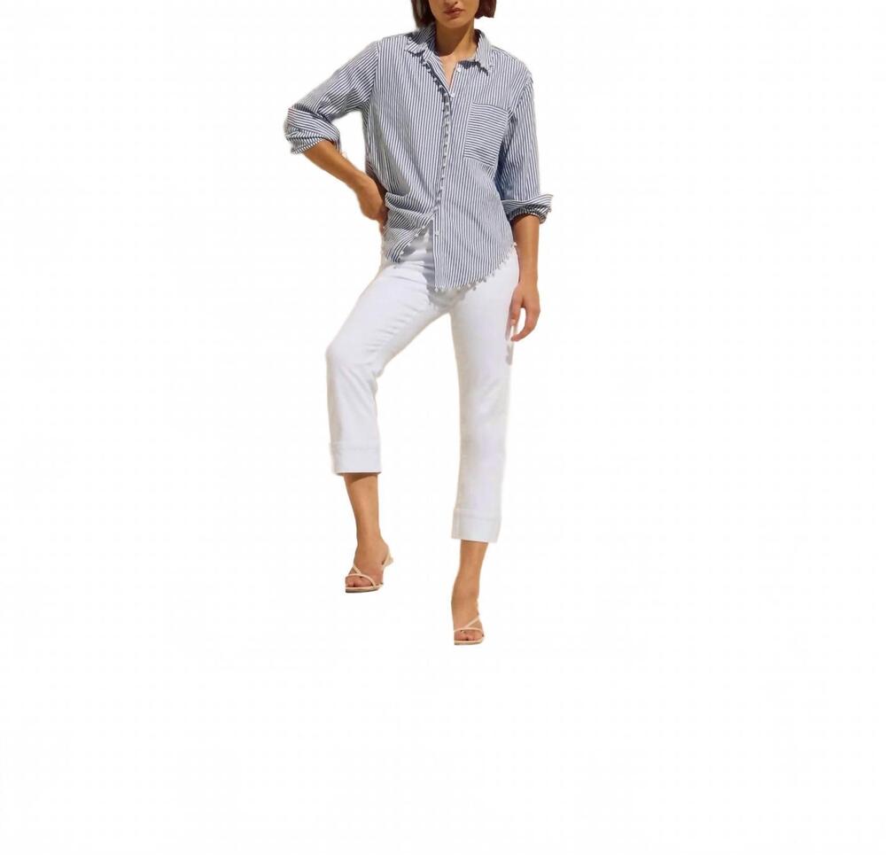 NEW JOSEPH RIBKOFF slim fit cropped jeans in white